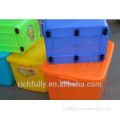 2015 NEW different size coloful Plastic Storage Box with wheels